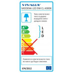 LED осветително тяло за баня Vivalux Modena - 9 W, 4000 К, 585 lm, ДхШхВ 46x7x4,5 см, хром