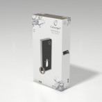 Санитарен модул за стенна тоалетна Camargue Sanitarmodul - Черно закалено стъкло и алуминий