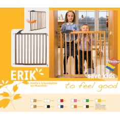 Imagén: Въртяща се дървена предпазна решетка за деца ERIK , за таванска стълба