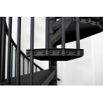 Метална вита стълба RONDO color - antracit, интериорна, диаметър - Ø: 120, 140 и 160 см