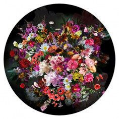 Картина ProArt Flowermix I - Ø30 см, дигитален печат върху стъкло
