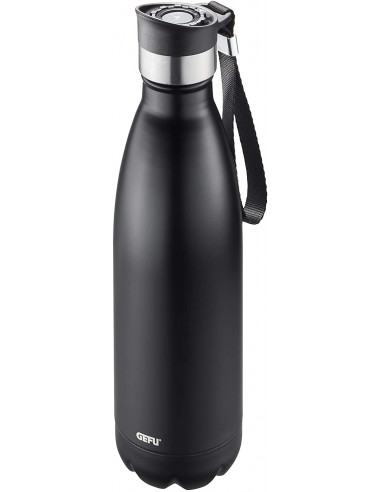 Термо бутилка “OLIMPIO“ - 750мл - черна