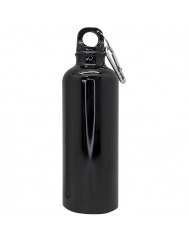 Туристическа бутилка с карабинер - цвят черен - 500 мл.