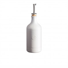 Керамична бутилка за олио с дозатор OIL CRUET - цвят бял
