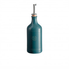 Imagén: Керамична бутилка за олио с дозатор OIL CRUET - цвят синьо-зелен