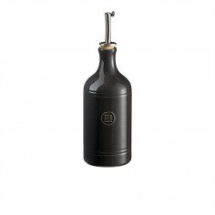 Imagén: Керамична бутилка за олио с дозатор OIL CRUET - цвят черен