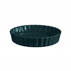 Керамична форма за тарт Ø 24 см "DEEP FLAN DISH"- цвят тъмнозелен