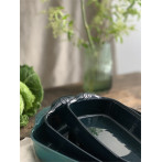 Керамична тава "INDIVIDUAL OVEN DISH"- 22х15см - цвят тъмнозелен