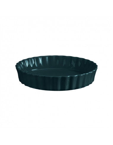 Керамична форма за тарт Ø 28 см "DEEP FLAN DISH"- цвят тъмнозелен