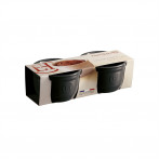 Комплект 2 броя керамични купички / рамекини "RAMEKINS SET N°9" - цвят черен