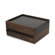 Кутия за бижута и аксесоари “STOWIT“ - цвят черен / орех