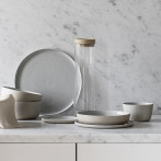 Правоъгълна чиния SABLO, M размер - цвят сив (Stone)