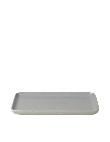 Правоъгълна чиния SABLO, L размер - цвят сив (Stone)