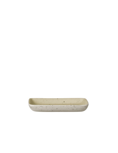 Правоъгълна чиния SABLO, S размер - цвят екрю-бежово (Savannah)