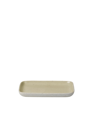 Правоъгълна чиния SABLO, M размер -  цвят екрю-бежово (Savannah)