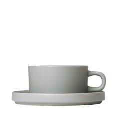 Комплект от 2 бр.чаши за чай PILAR - цвят светло-сив (Mirage Grey)