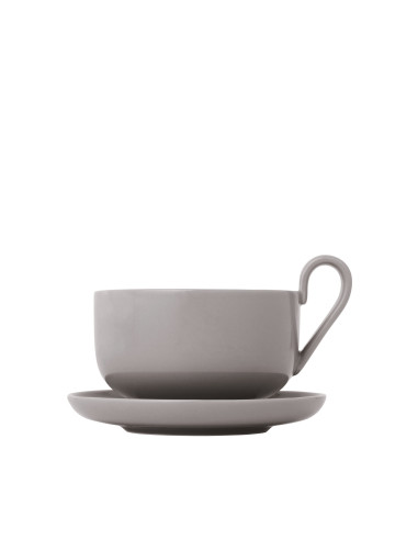 Комплект от 2 бр. чаши за чай - RO - цвят сив (Mourning Dove)