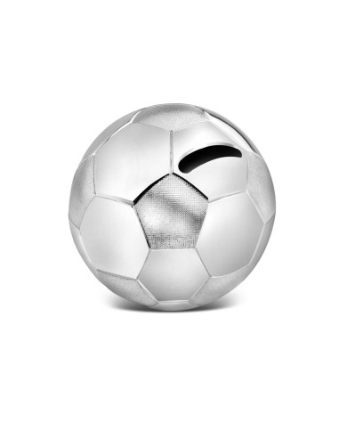 Детска касичка  “Футболна топка“ - цвят сребро