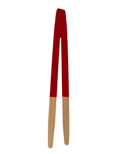 Бамбукова щипка 24 см - червена