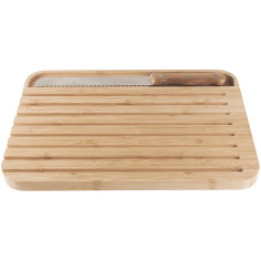 Imagén: Комплект бамбукова дъска и нож за хляб размер L