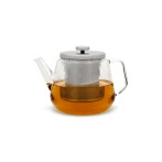 Сет стъклен чайник “BARI“ с приставка за подгряване - 1,5 л.