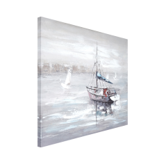 Imagén: Картина Лодка - 60х60 см, с маслени бои