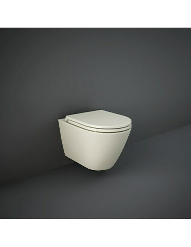 Тоалетна седалка - Duroplast, забавено падане, сиво-бежова, мат