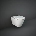 Тоалетна седалка - Duroplast, забавено падане, бяла, мат