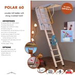 Сгъваема таванска стълба Polar 60 mm  84/69 -255 см