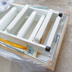 Метална таванска стълба Steel  129/69/-275  см - топлоизолирана, бял капак