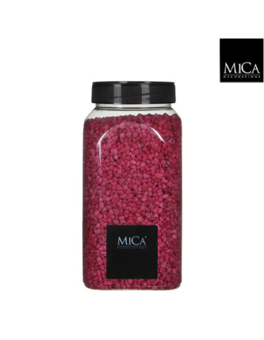 Декоративни камъчета Mica Decorations - 1 кг, цвят фуксия