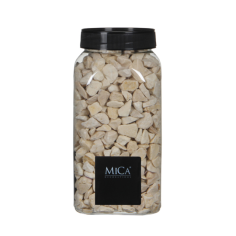 Декоративни камъчета Mica Decorations - 1 кг, цвят крем