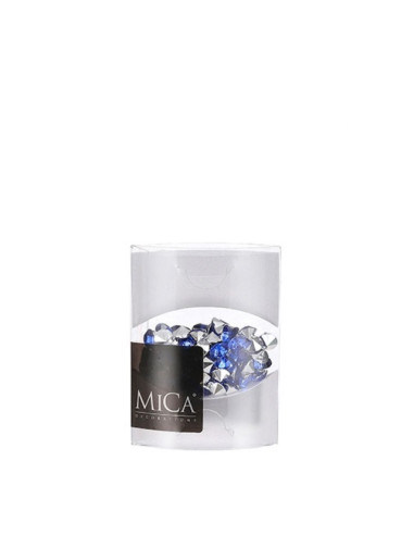 Декоративни камъчета Mica Decorations Diamant - Ø10 мм, 75 мл, сини диаманти