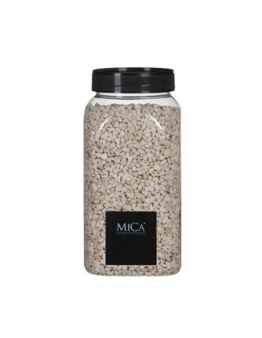 Декоративни камъчета Mica Decorations - 1 кг, цвят крем