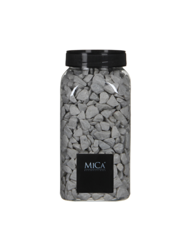 Декоративни камъчета Mica Decorations - 1 кг, светлосиви