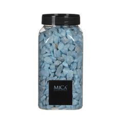 Декоративни камъчета Mica Decorations - 1 кг, светлосини
