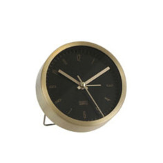 Imagén: Стоящ часовник Mica Decorations - ØхШ 9х4 см, метал, черен, златист
