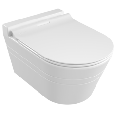 Стенна тоалетна Serel Poseidon - Бяла санитарна керамика, без седалка