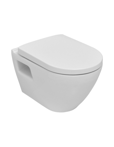 Стенна тоалетна Serel Smart - Бяла санитарна керамика, без седалка