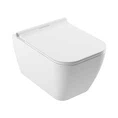Стенна тоалетна с биде Serel Rita - Бяла санитарна керамика, без седалка