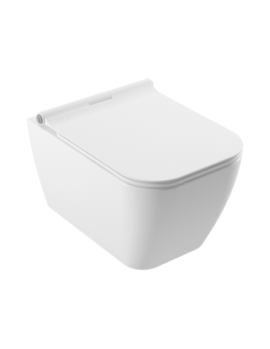 Стенна тоалетна с биде Serel Rita - Бяла санитарна керамика, без седалка