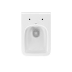 Стенна тоалетна без ръб Cersanit Como CleanOn - Бяла санитарна керамика, без седалка