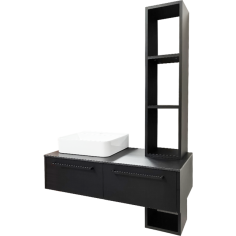 Комплект мебел за баня Ponora - Шкаф под умивалник, колонен шкаф горна и долна част