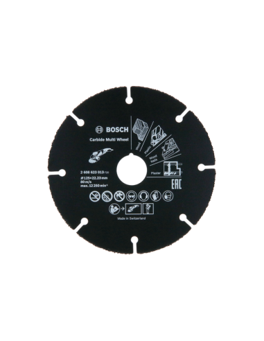 Ъглошлайф Bosch GWS 9-125 S Professional - 900 W, диаметър на диска 125 мм, с карбиден диск