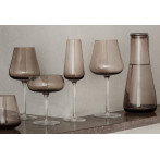 Комплект от 2 бр чаши за вино BELO, 400 мл - цвят опушено кафяво (Coffee)